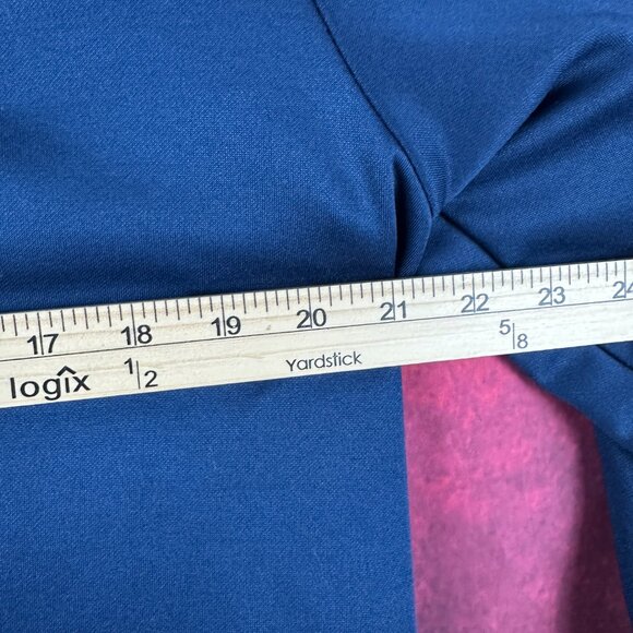 BAUER TEAM FLEECE HALF-ZIP BLUE PULLOVER WITH CHICAGO HOCKEY CLUB LOGO, SIZE L - Picture 10 of 13